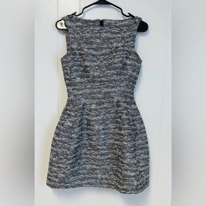 Zara Black and Gray Textured Dress